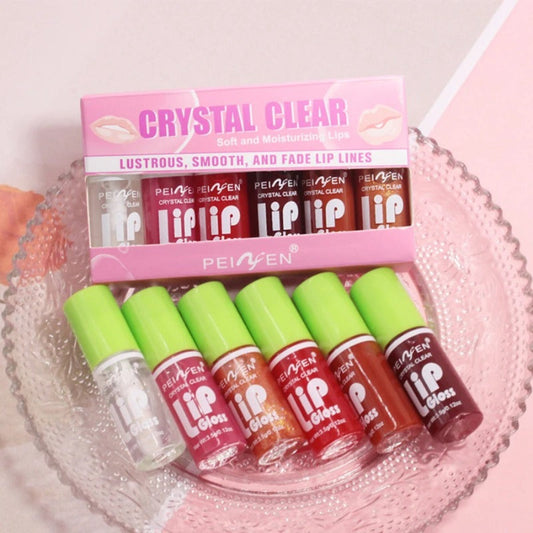 6-Pack Set Mirror Lip Gloss// Hydrating Waterproof //Lip Cosmetics